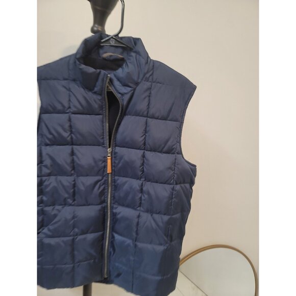 J Crew Authentic Outerwear Puffer Vest Blue Men's Medium - Picture 2 of 6